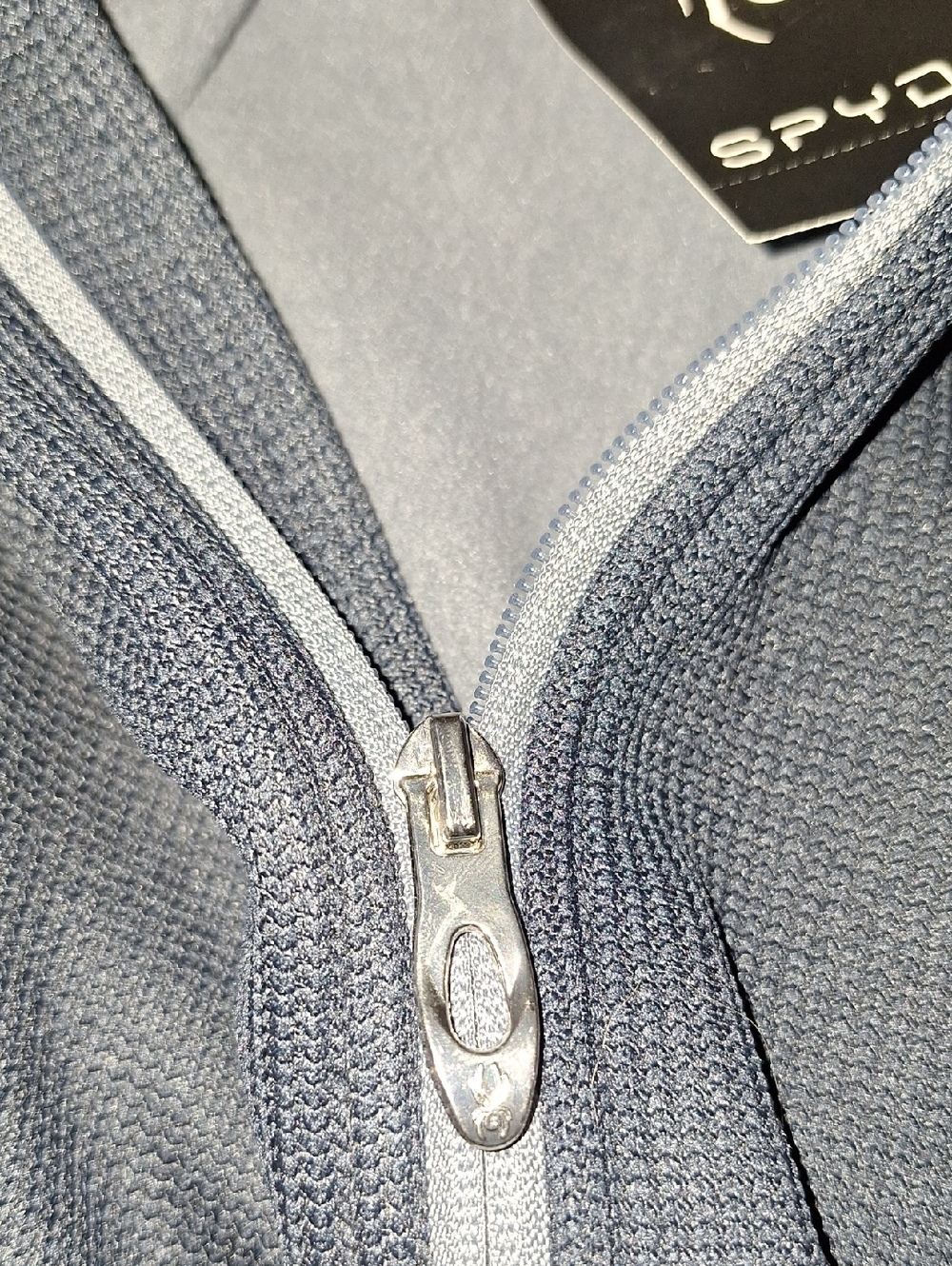 Spyder Navy and Gray Hooded Full-Zip Jacket - Picture 9 of 14